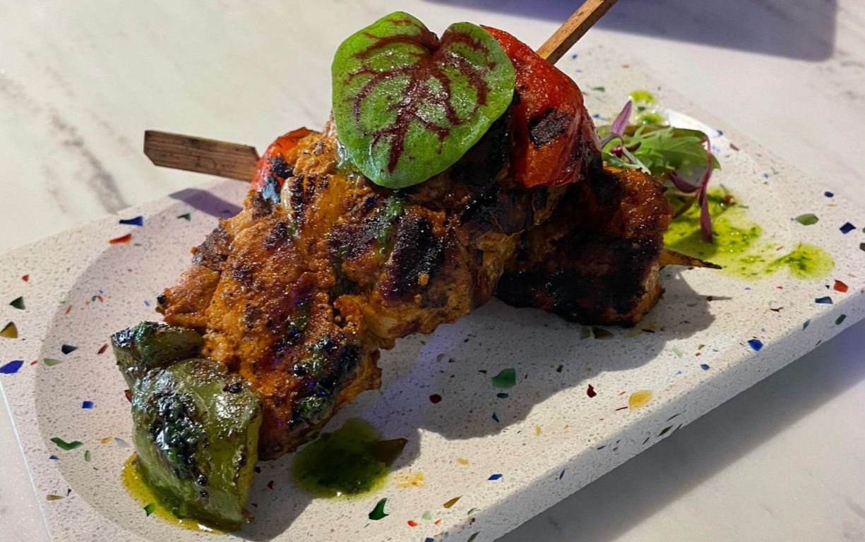 Courgette Tapas with flower